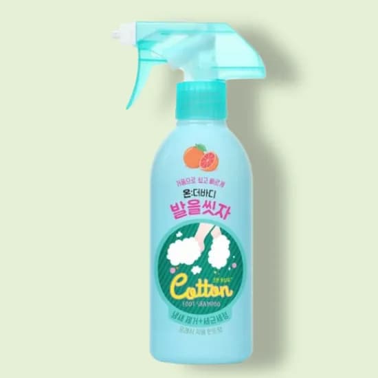 온더바디 발을씻자 코튼 풋샴푸, 자몽민트향, 385ml, 1개