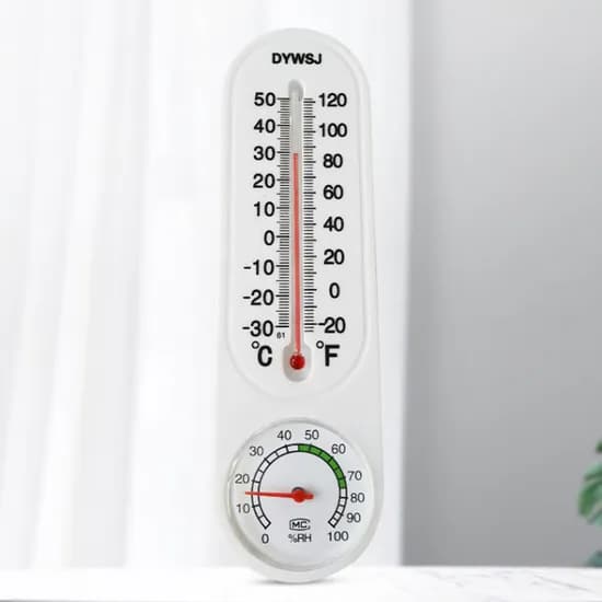 아날로그 벽걸이 온습도계 화이트 4개
