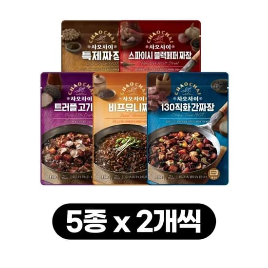 차오차이 짜장 5종 180g 2세트