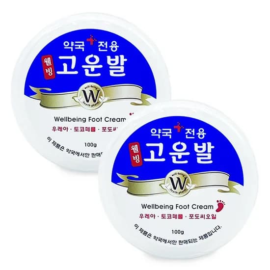 웰빙헬스팜 고운발 우레아 풋크림 100g 2개