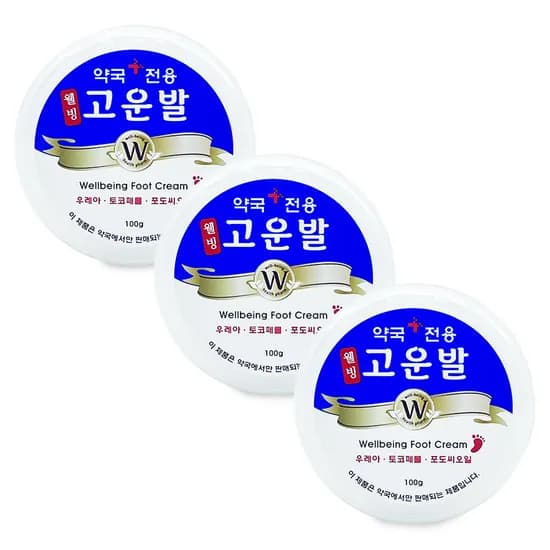 웰빙헬스팜 고운발 우레아 풋크림 100g 3개