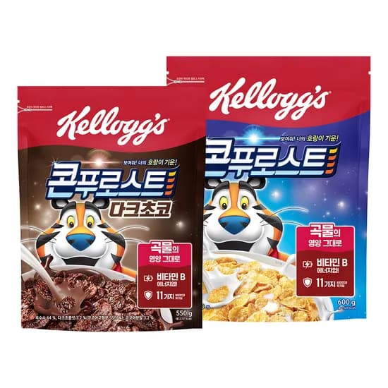켈로그 콘푸로스트 + 다크초코, 1150g, 1세트