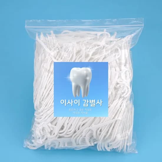 이사이 감별사 치간칫솔, 1mm, 1000개입, 휴대용 치실통 증정, 1세트