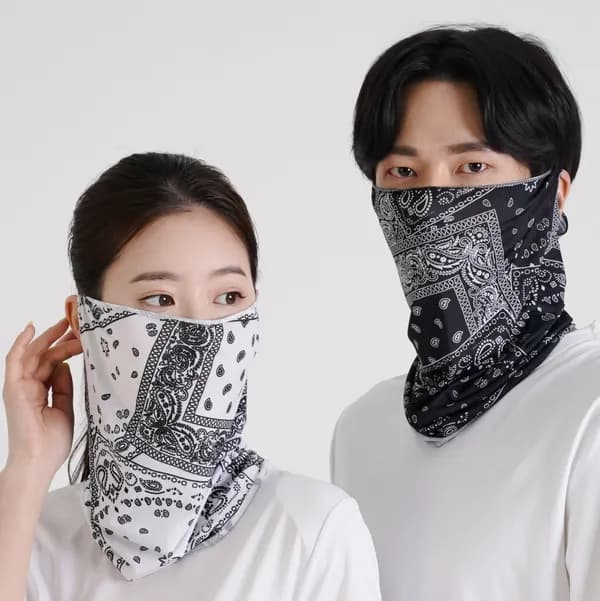 르포스 쿨 자외선차단 스포츠 마스크 블랙 3장