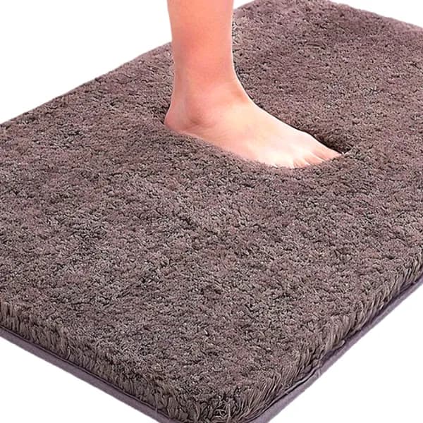 쇼앤엔 빨아쓰는 욕실 발매트 브라운 40x60cm 1개