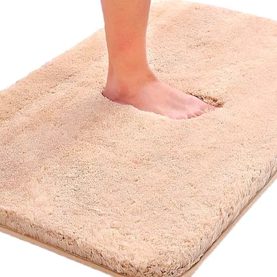쇼앤엔 빨아쓰는 욕실 발매트 베이지 40x60cm 1개