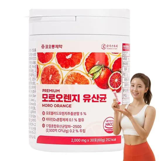 코오롱제약 모로오렌지 유산균 2g 30포 1개