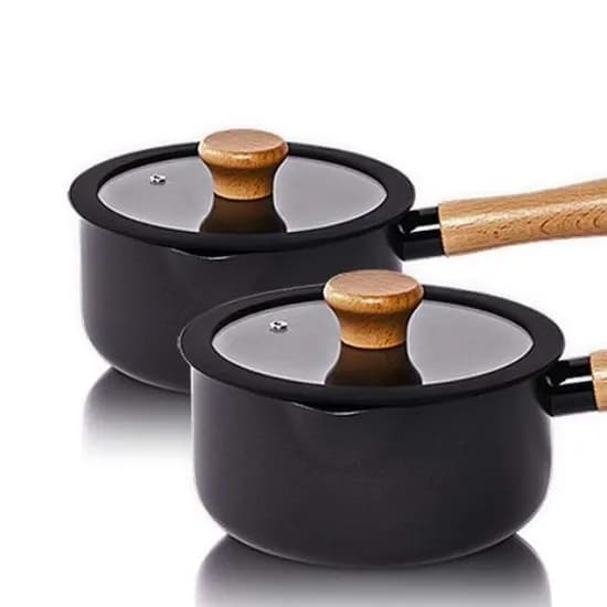 프라이스리스 인덕션 편수 냄비 블랙 18cm 1개