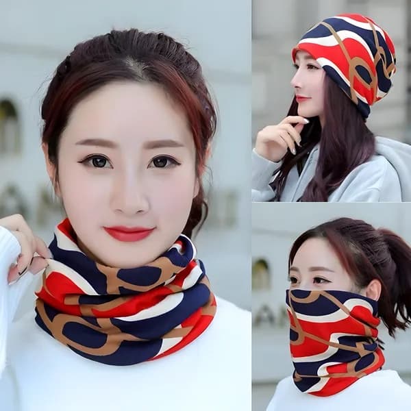 패션 넥워머 목토시 넥밴드 겨울스카프 블랙 2개