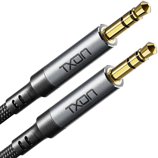 티엑스온 3.5mm AUX 스테레오 오디오 케이블 0.5m 그레이 1개 4,500원