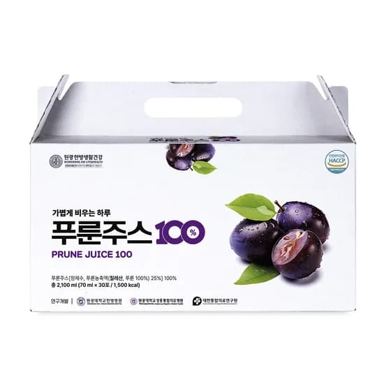 원광한방생활건강 가볍게 비우는 하루 푸룬주스100 70ml 30개입 1개