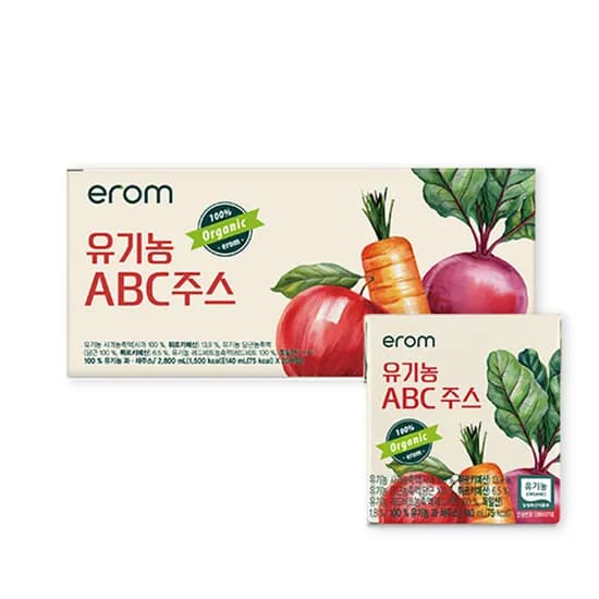 이롬 유기농 ABC 주스 140ml 80팩
