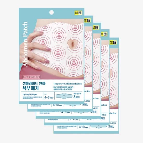 팩미인 발열 완화 복부패치, 3매입, 5개, 15매입