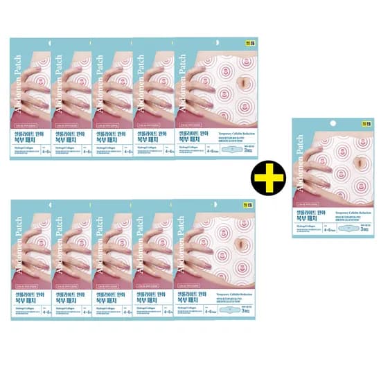 팩미인 뱃살 발열 완화 복부패치 3매입 11개