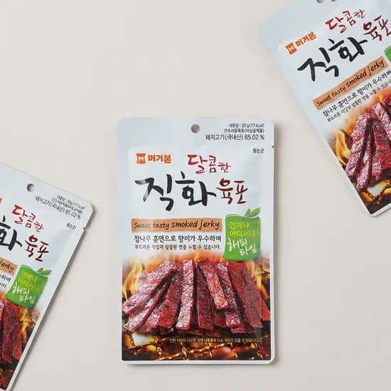 머거본 달콤한 직화육포 20g 10봉지