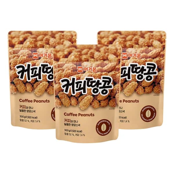 머거본 커피땅콩 300g 5개 15,900원
