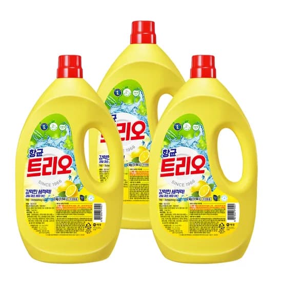 트리오 항균 주방세제 2kg 3개