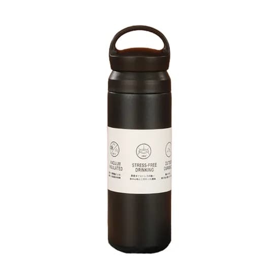 KKAEBIDA 보온 보냉 스텐 트래블 텀블러 고리형 블랙 500ml 1개