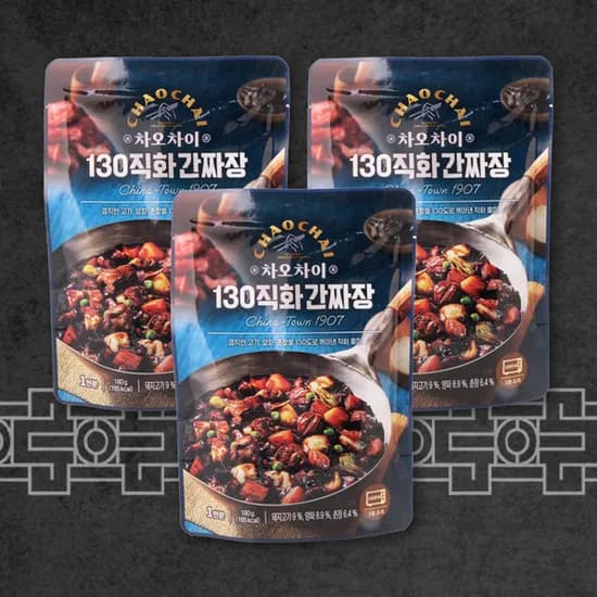 차오차이 130직화 간짜장 180g 3개
