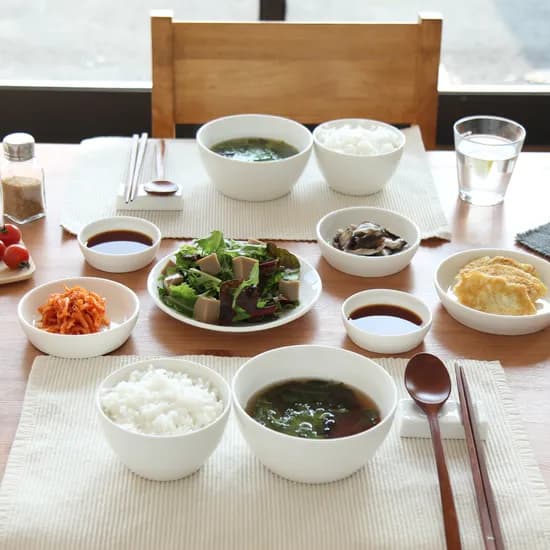 끌리메 크림화이트 2인 한식기 세트 12P, 12개