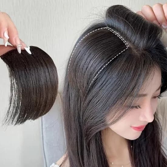 라일리 볼륨 부분 가발 밝은 브라운 2개