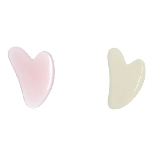 천연수지 하트 괄사, 화이트, 1개