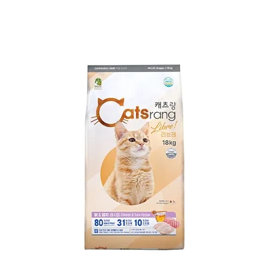 캐츠랑 사료, 전연령용, 닭, 18kg, 1개