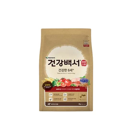 건강백서 뉴트리나 건강백서 건강한 6세+, 가수분해 연어, 2kg, 1개