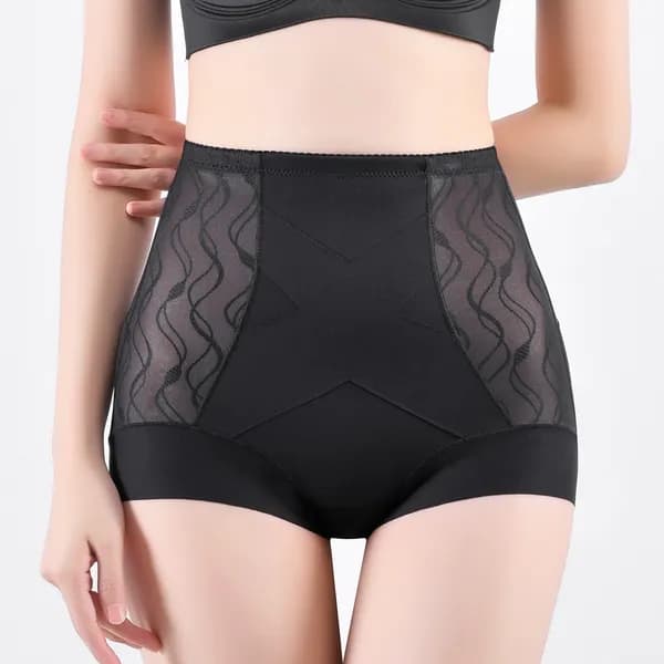 X파워 똥배 보정 팬티 하이웨스트 노라인 블랙 XL 1개 14,751원
