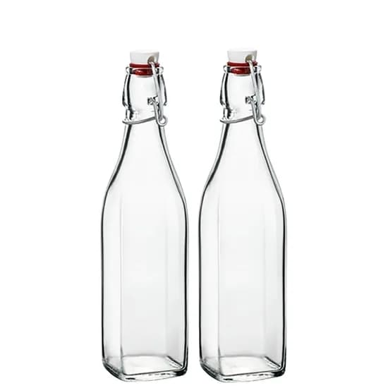 보르미올리 스윙보틀 유리병, 1000ml, 2개