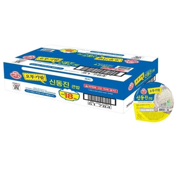 오뚜기 맛있는 오뚜기밥 신동진 큰밥 300g 18개