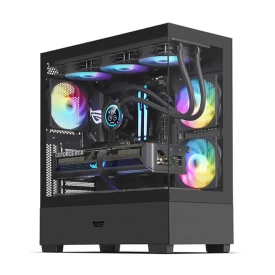 라이젠7 16G램 게이밍 조립PC 윈도우11 롤 오버워치 발로란트 본체 어항케이스, 블랙, 240GB, 16GB, WIN11 Home