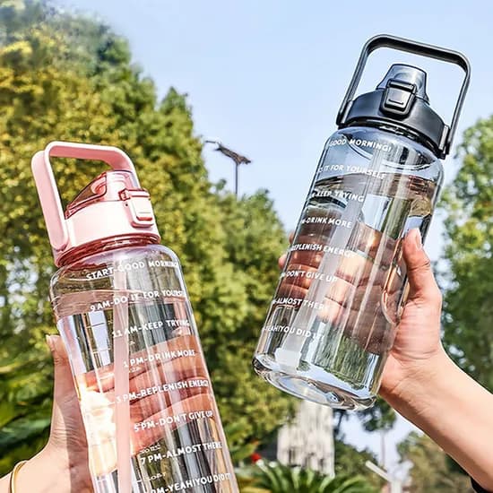 YM PRODUCT 미라클 루틴 2L 물통, 블랙, 2L, 1개