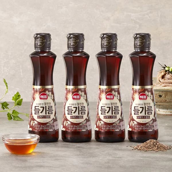 사조 해표 참진한 들기름 320ml 4개