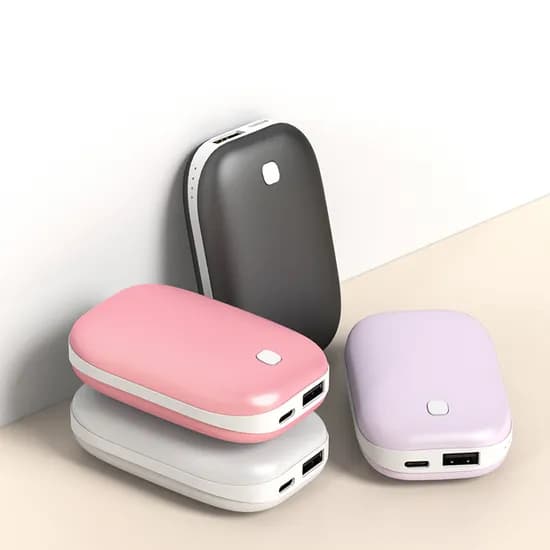 모즈온 휴대용 손난로 보조배터리 5200mAh 핑크 1개 바이올렛 1개 2개