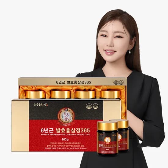 정원삼 6년근 발효홍삼정365 200g 4병