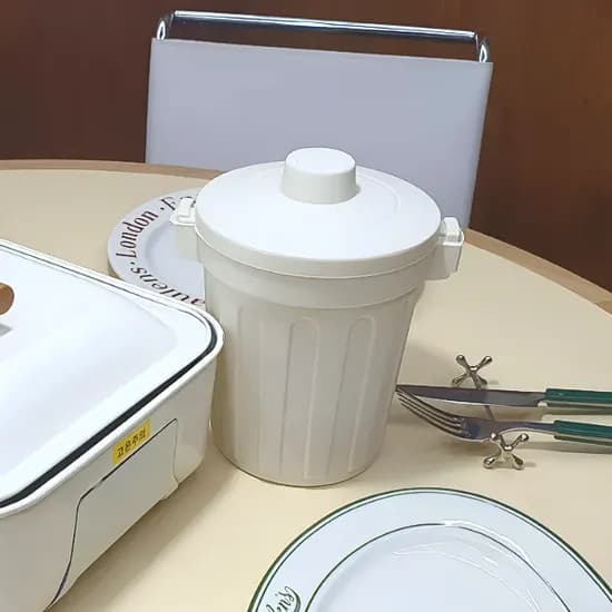 음식물 진공 쓰레기통 아이보리 1개