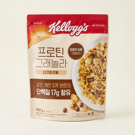 켈로그 프로틴 그래놀라 다크초코볼 450g 1개