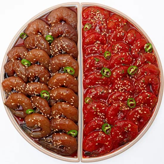 훈훈수산 깐새우장 간장 2통 양념 1통 300g 1개