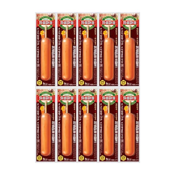 롯데햄 의성 마늘 프랑크 70g 10개