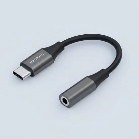 유니콘 USB C타입 3.5mm AUX 오디오 변환 젠더 케이블 컨버터, CT-300S, 1개