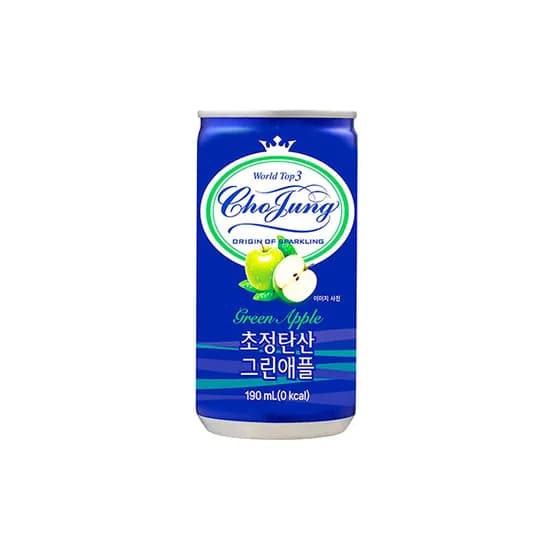 초정탄산수 그린애플, 190ml, 15개