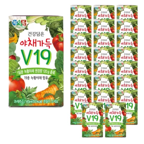 건강담은 야채가득 V19, 145ml, 24개