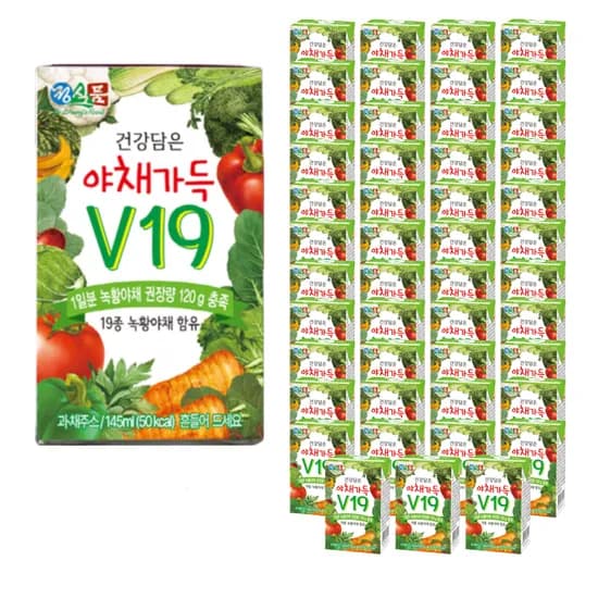 건강담은 야채가득 V19, 145ml, 48개