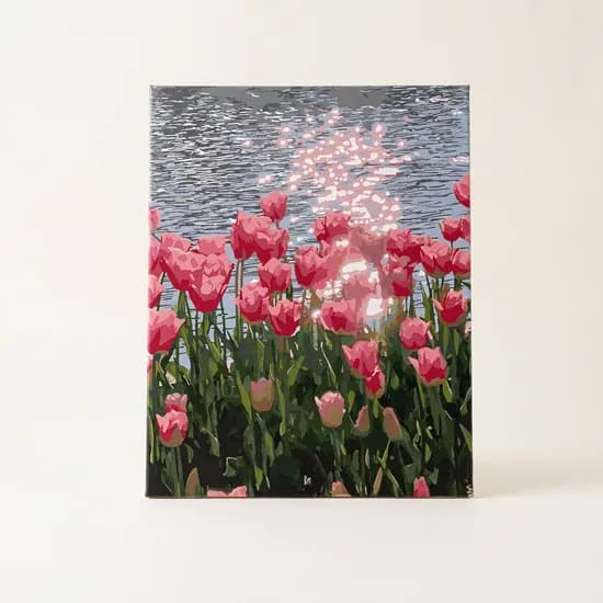 플레이어바웃 DIY 명화그리기 바다빛 튤립 GX44200, 40x50cm, 1개