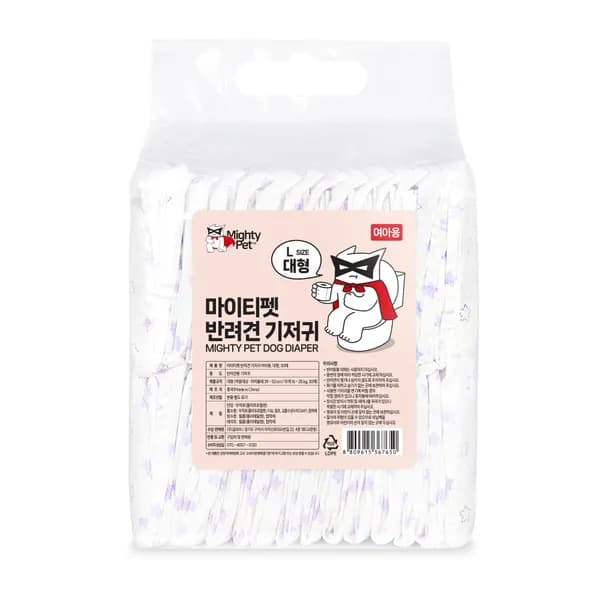 마이티펫 반려동물 기저귀 여아용 대형 30매