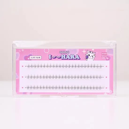 아이하라 언더크라운 부분속눈썹 가로3줄 노글루 원터치 1개