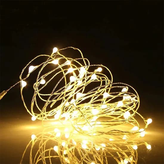 led 줄전구, 전구색, 1m, 4개