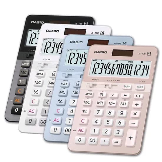 카시오 계산기 JS-40B 핑크, 1개