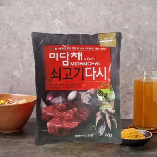 다시다 쇠고기다시 2kg 대용량 프리미엄, 미담채 쇠고기다시 2kg X 1봉